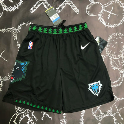 2023 Timberwolves Black NBA Shorts