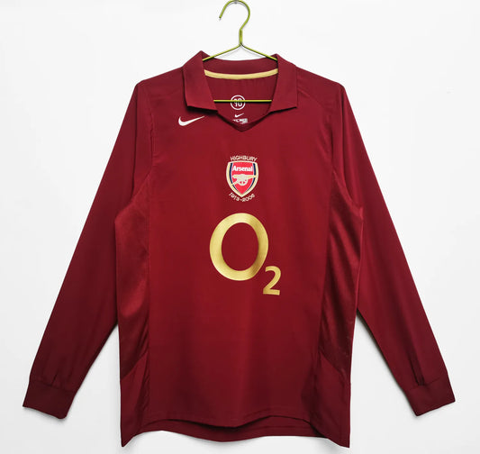 05-06 Arsenal Home Retro Long Sleeve Jersey
