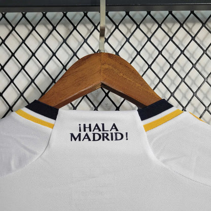 23-24 Real Madrid Home Fans Long Sleeve Jersey