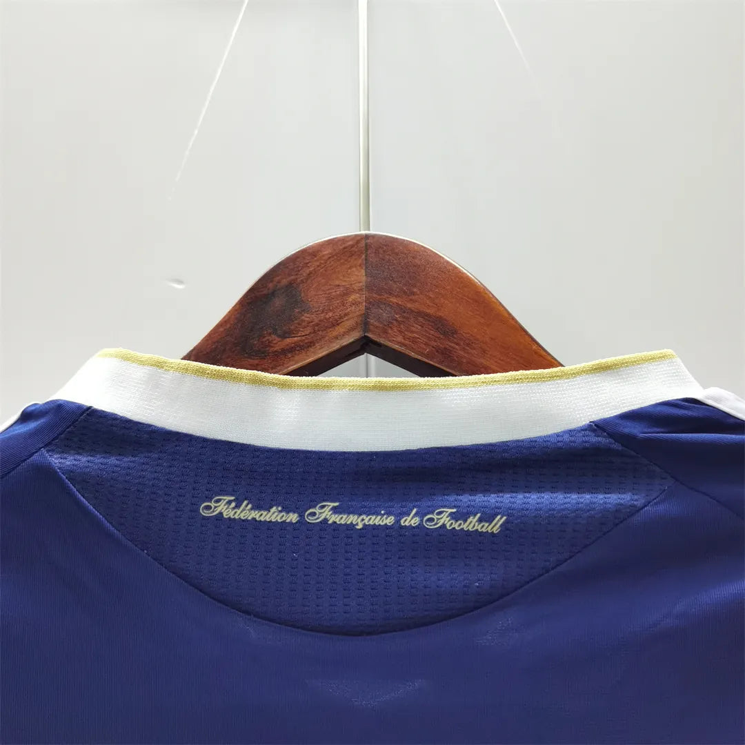 2010 France Home Retro Jersey With 21#ANELKA