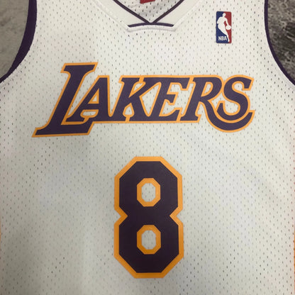 M&N 03-04 Lakers SW White 8# Bryant