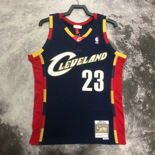 M&N 08-09 Cleveland Cavaliers SW Blue 23# JAMES