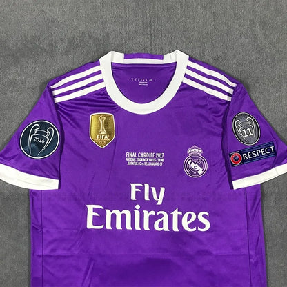16-17 Real Madrid Away Retro Long Sleeve Jersey