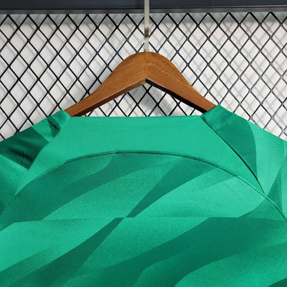 23-24 PSG Green GoalKeeper Long Sleeve Jersey