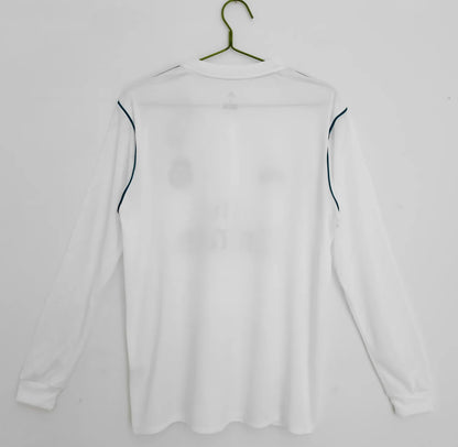 17-18 Real Madrid Home Long Sleeve Retro Jersey