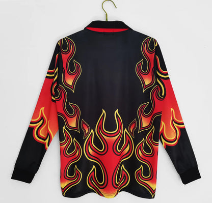 1998 Japan Red Flame Goalkeeper Retro Long Sleeve Jersey