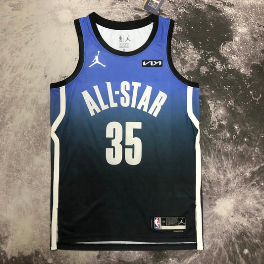 2023 NBA All Star Blue 35#DURANT Hot Pressed Jersey