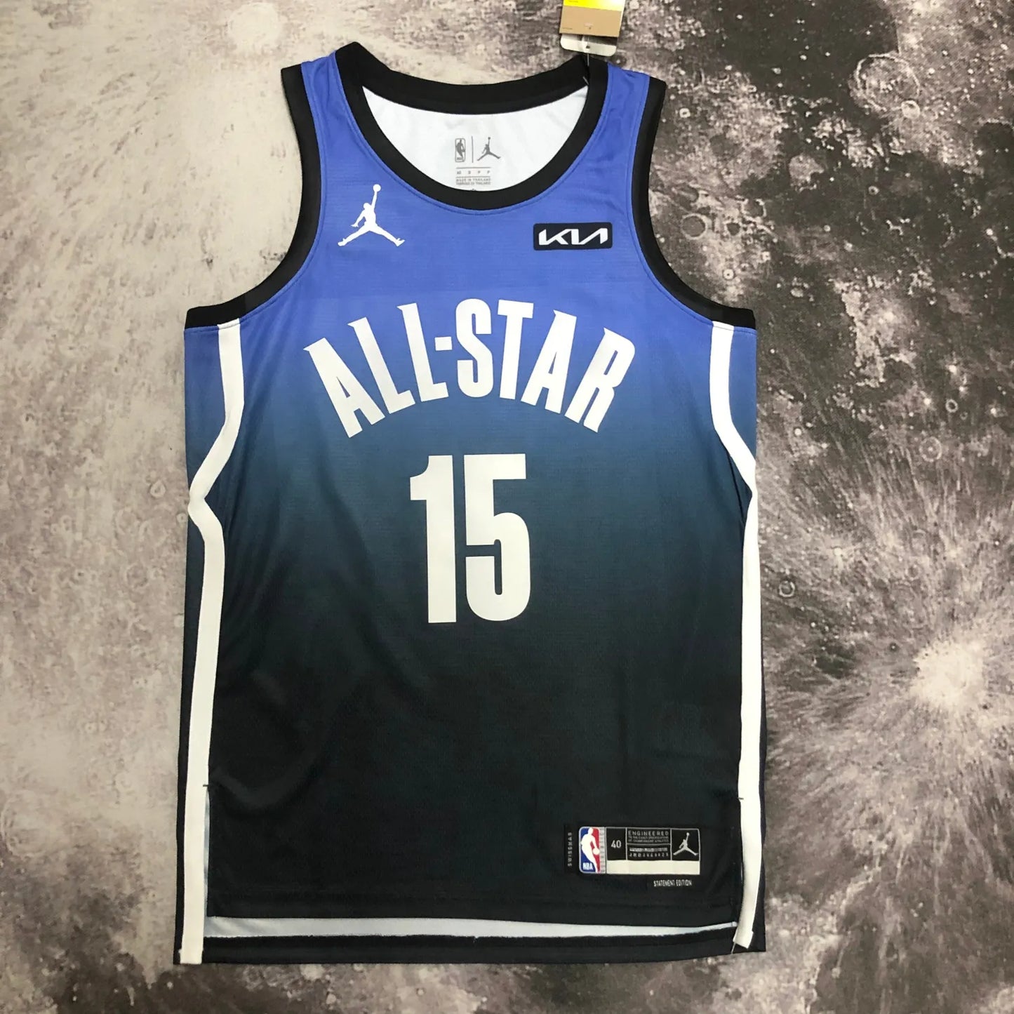 2023 NBA All Star Blue 15#JOKIC Hot Pressed Jersey