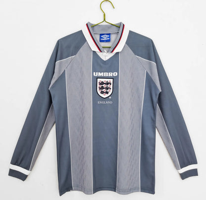 1996 England Away Retro Long Sleeve Jersey