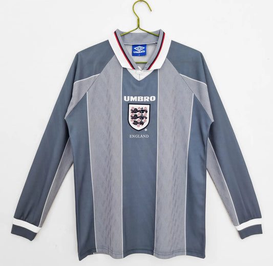 1996 England Away Retro Long Sleeve Jersey
