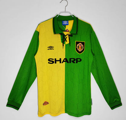 1992-1993 Manchester United Away Long Sleeve Retro Jersey