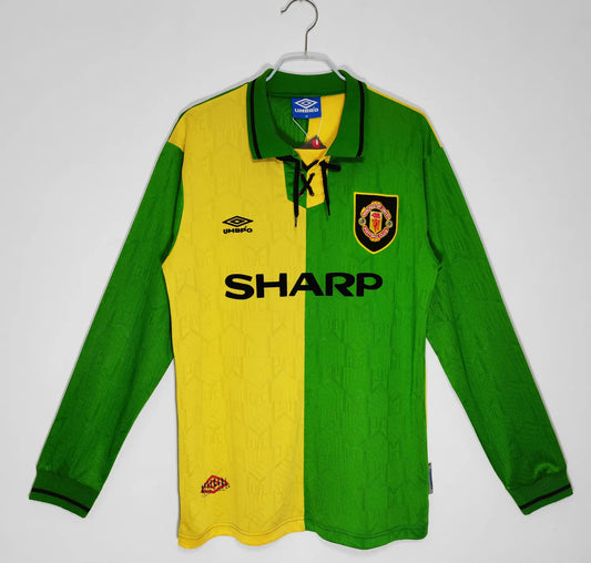 1992-1993 Manchester United Away Long Sleeve Retro Jersey