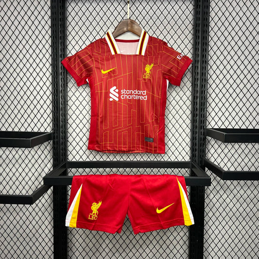 24-25 Liverpool Home kids kit