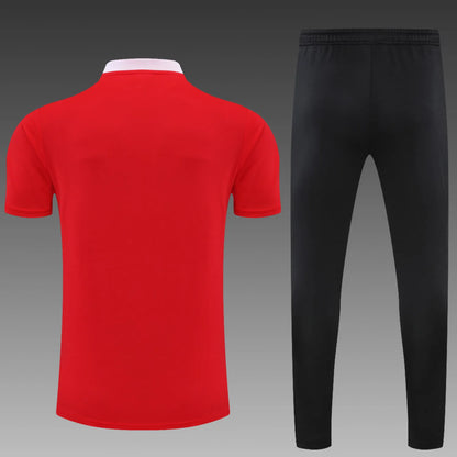 Bayern Munich POLO kit red Short Sleeve Suit