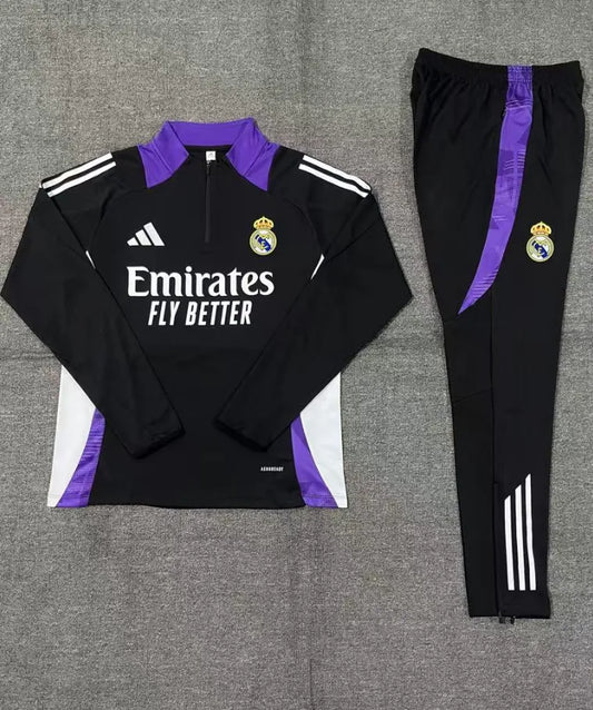 24-25 Real Madrid Black Training Suit