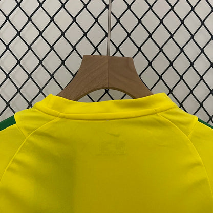 Retro 2002 Brazil Home Kids Kit