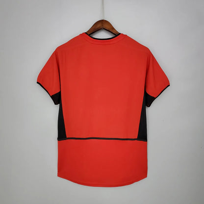 02-04 Manchester United Home Red Retro Jersey