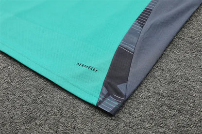 24-25 AX Lake Green Short Sleeve Training Suit