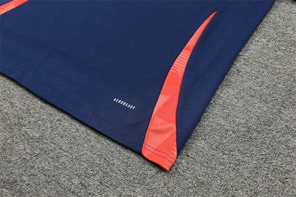 24-25 Manchester United Blue Short Sleeve Training Suit