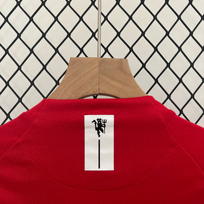 Retro 07-08 Manchester United Home Champions League Kids Kit