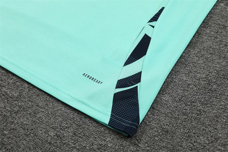 24-25 Real Madrid Blue Short Sleeve Training Suit