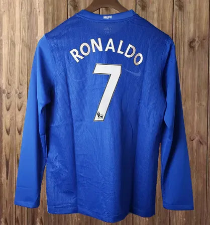 08-09 Manchester United Blue Retro Jersey