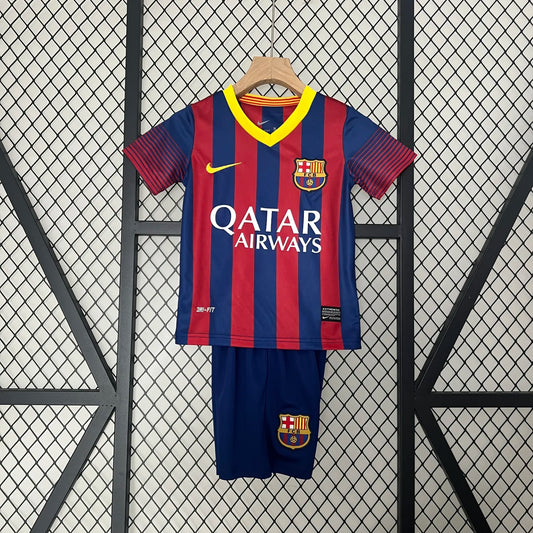 Retro 13-14 Barcelona Home Kids Kit
