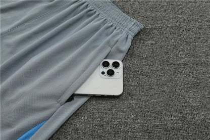 24-25 Atletico Madrid Gray Short Sleeve Training Suit