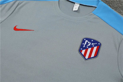 24-25 Atletico Madrid Gray Short Sleeve Training Suit
