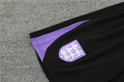 2024 England Black Short Sleeve Training Suit