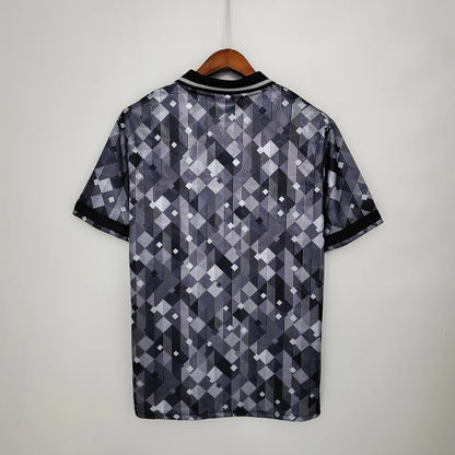 1990 England Retro black away fans version jersey