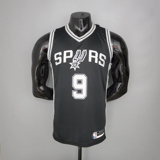 PARKER#9 Spurs Black NBA Jersey