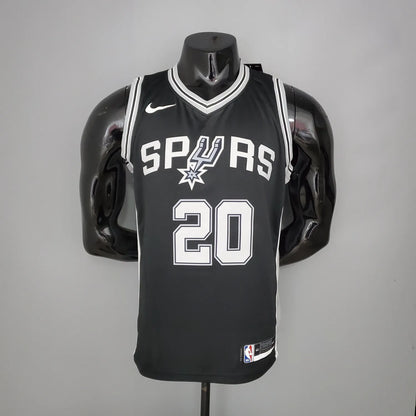 GINOBILI#20 Spurs Black NBA Jersey