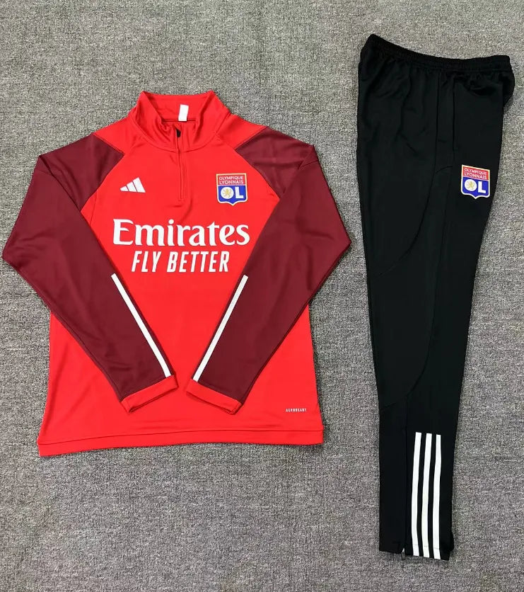 23-24 Olympique Lyonnais Red Training Suit