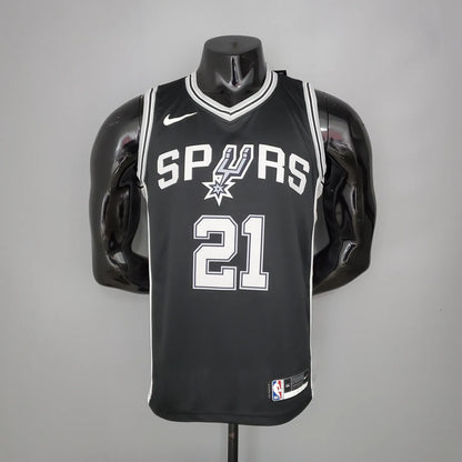 DUNCAN#21 Spurs Black NBA Jersey