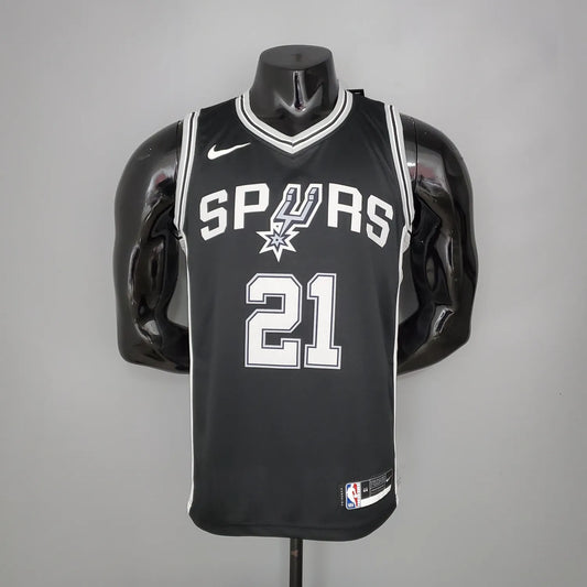 DUNCAN#21 Spurs Black NBA Jersey