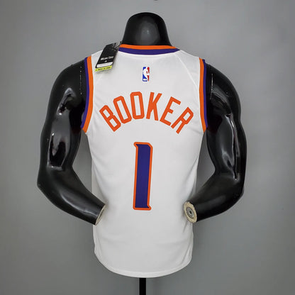 BOOKER#1 Phoenix Suns White NBA Jersey S-XXL
