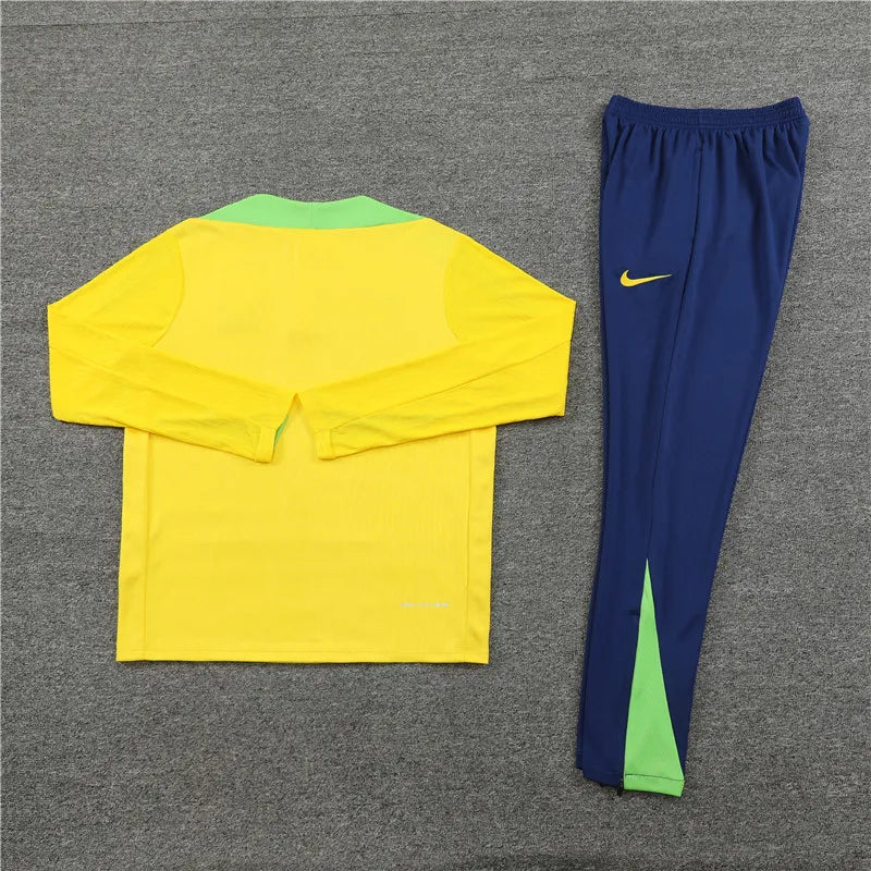 2024 Brazil Yellow Player Version Training Suit