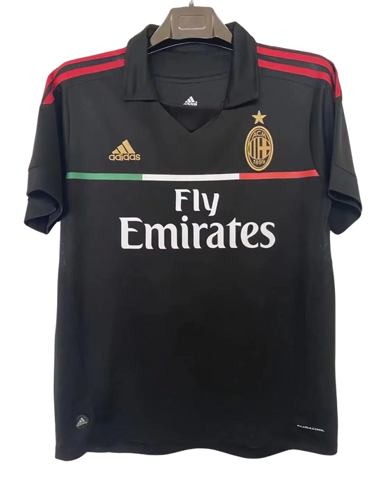 11-12 AC Milan Third Black Retro Fans Jersey
