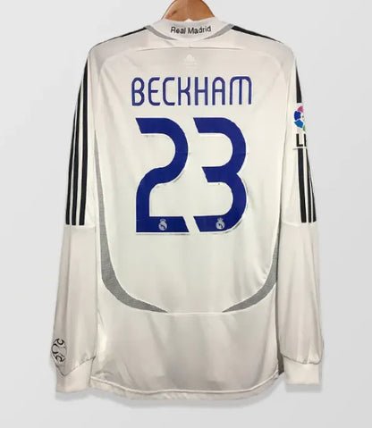 06-07 Real Madrid Home Long Sleeve Retro Jersey