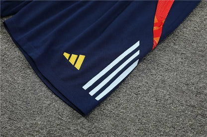2024 Spain Red Short Sleeve Training Suit