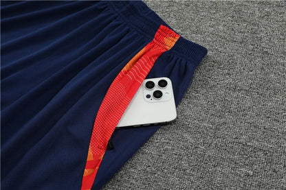 2024 Spain Red Short Sleeve Training Suit