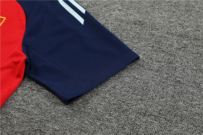 2024 Spain Red Short Sleeve Training Suit
