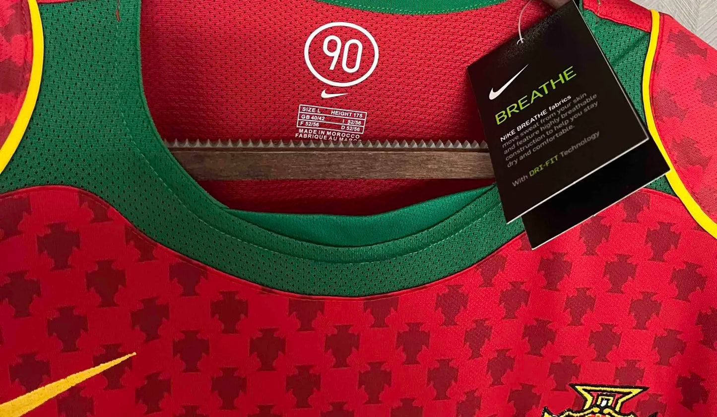 2004 Portugal Home Retro Jersey