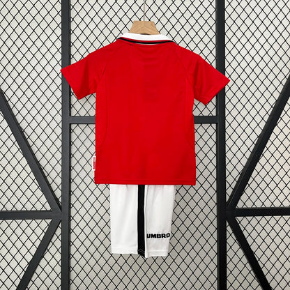 Retro 99-00 Manchester United Home Kids Kit