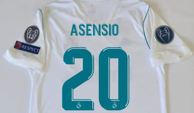 17-18 Real Madrid Home Long Sleeve Retro Jersey