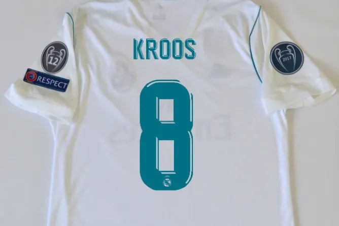 17-18 Real Madrid Home Long Sleeve Retro Jersey