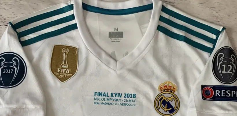 17-18 Real Madrid Home Long Sleeve Retro Jersey