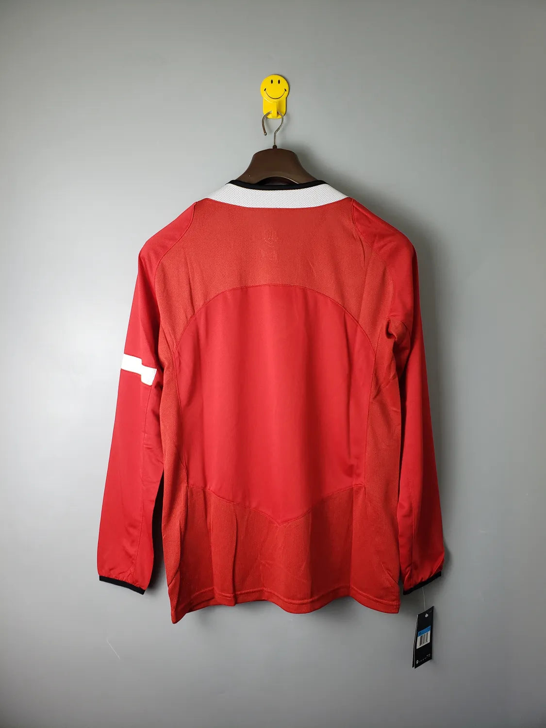 2005 Manchester United Home Red Long Sleeve Retro Jersey