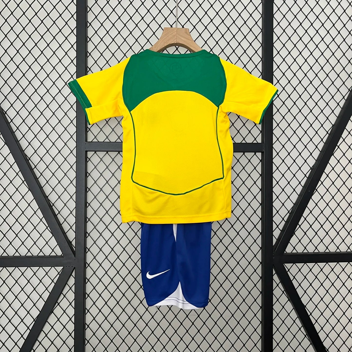 Retro 2004 Brazil Home Kids Kit